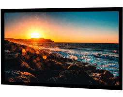 Shop our fixed frame video projection screens that offer the flattest projection surface. Browse our selection today to find one for your installation.