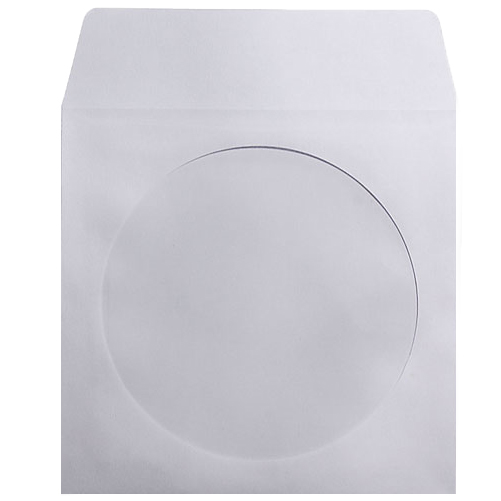 Hama 100 White Paper DVD CD Envelope Cover Sleeve Case Wallet Windows & Flap Hama 4007249626721 