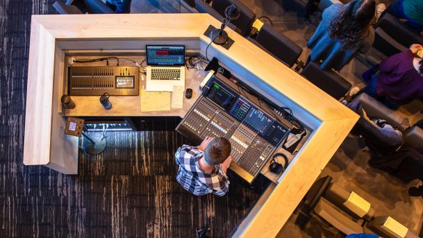 Sound system set up for churches