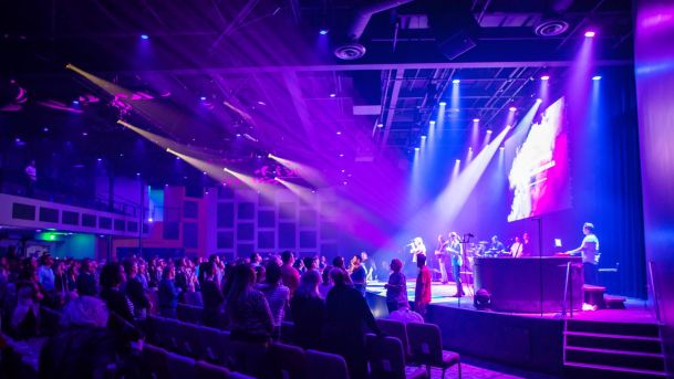 church stage lighting and visual display